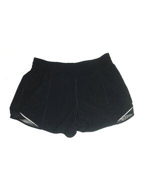 Lululemon Hotty Hot Short Black sz 6 tall  ,  lined EUC Gym Run Tennis